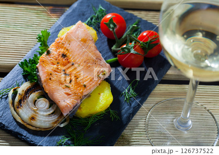 Roasted tender trout fillet Roasted tender trout fillet 126737522