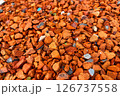 敷き詰められた石 126737558