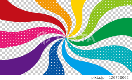Squishy concentrated line spiral background/colorful 126738062