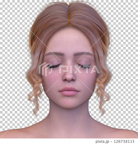 Close-up of a woman's face Close-up of a woman's face 126738115