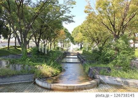 平和橋(名古屋市港区)と港北公園 平和橋(名古屋市港区)と港北公園 126738145
