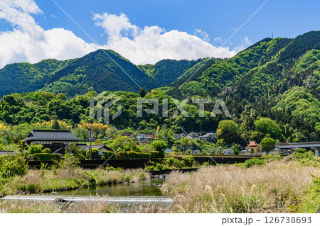 愛川の山波の風景写真 愛川の山波の風景写真 126738693