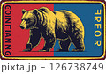 クマ注意⚠️の標識 126738749
