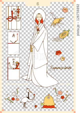 日式新娘及幸運符/飾品 06 126738892