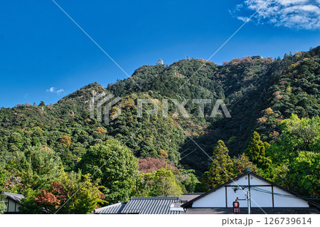 岐阜県　金華山山頂に築城された岐阜城天守閣 126739614
