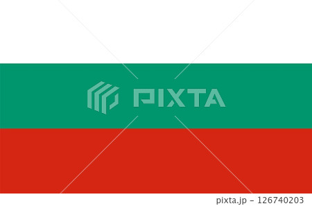 Illustration of Bulgaria national flag Illustration of Bulgaria national flag 126740203