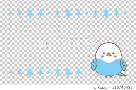 可愛的長尾小鸚鵡留言卡 126740453