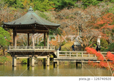 紅葉のある庭園 紅葉のある庭園 126740920