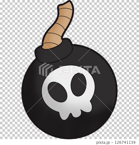 The illustration of a bomb 126741139