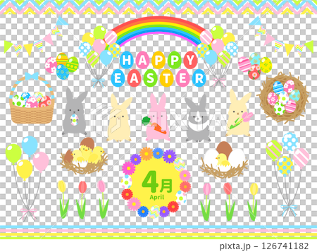 イースター素材セット 126741182