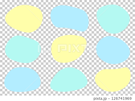 Loosely shaped summer color frame set 126741969