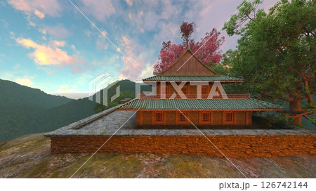 中国式建築物 126742144