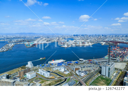 大阪ベイエリアの都市風景 海遊館方面 大阪ベイエリアの都市風景 海遊館方面 126742277