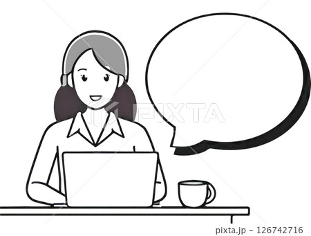 在宅ワークをイメージ 126742716