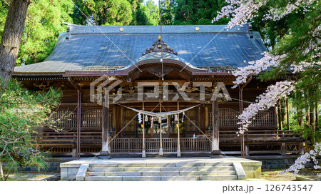 彌高神社 春の朝 秋田市千秋公園 彌高神社 春の朝 秋田市千秋公園 126743547