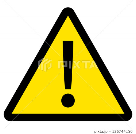 警告　注意　マーク　ピクトグラム 126744150