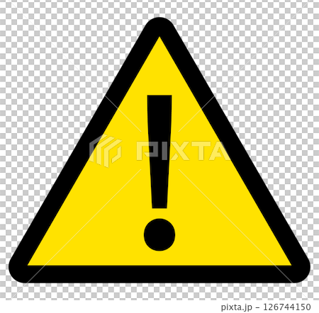 警告　注意　マーク　ピクトグラム 126744150