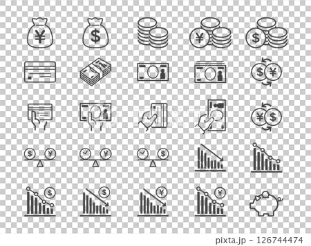 Money icon set Money icon set 126744474