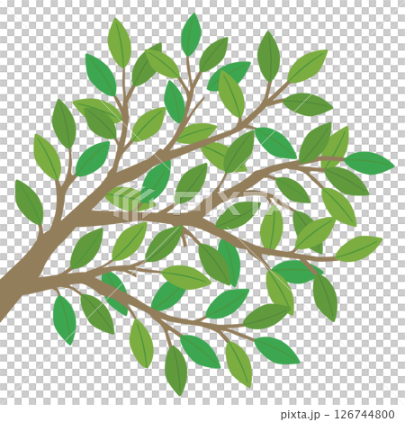 可愛的樹向量圖 126744800