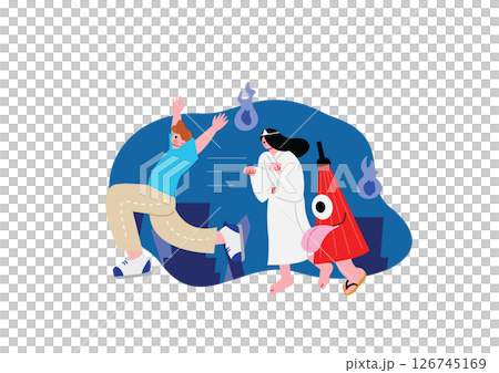 Man chased by ghost during courage test 126745169