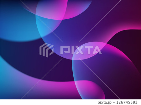 abstract blue purple pink gradient background with translucent shapes modern vibrant ethereal soft flowing artistic design 126745393