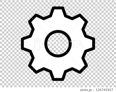 設定のアイコン(歯車マーク) 設定のアイコン(歯車マーク) 126745927