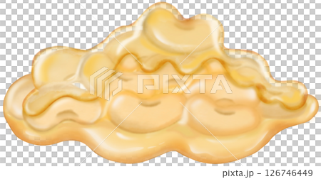 Natto soybeans Cute hand drawn Japanese food. Natto soybeans Cute hand drawn Japanese food. 126746449