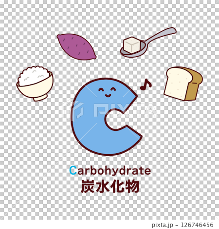 代表碳水化合物的字符 126746456