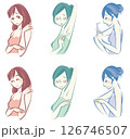 お肌のケアをする女性 126746507