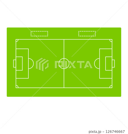 サッカーコート サッカーコート 126746667