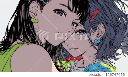 仲の良い女友達と内緒話 126747056