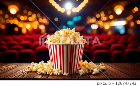 ポップコーンで映画鑑賞 126747242