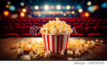 ポップコーンで映画鑑賞 126747247