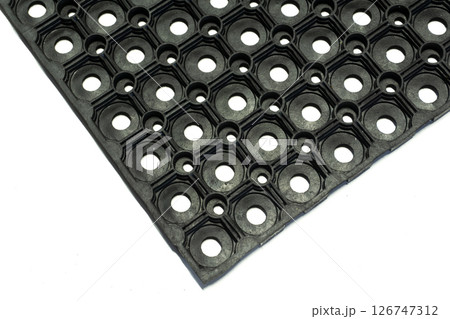 Heavy Duty Rubber Ring Mat Isolated on White Background Heavy Duty Rubber Ring Mat Isolated on White Background 126747312