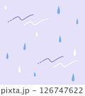 雨粒のシンプルなパターン背景 126747622