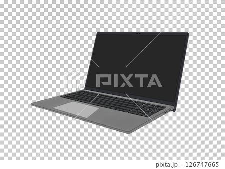 傾斜的筆記型電腦 126747665