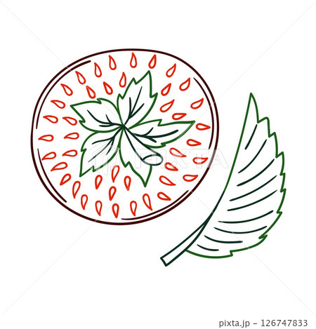 Illustration in hand draw style. Icon, sign, sticker, pin, logo 126747833