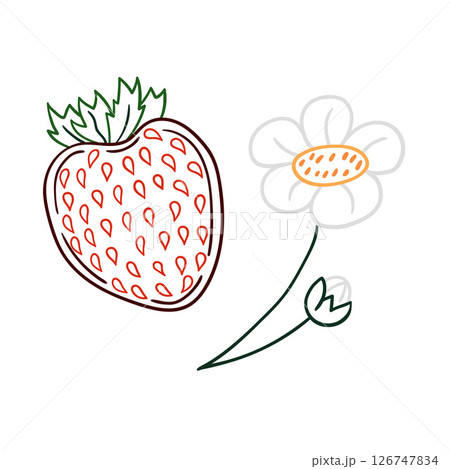 Illustration in hand draw style. Icon, sign, sticker, pin, logo Illustration in hand draw style. Icon, sign, sticker, pin, logo 126747834