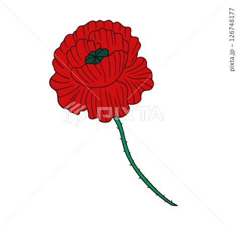 Illustration in hand draw style. Icon, sign, sticker, pin, logo 126748177