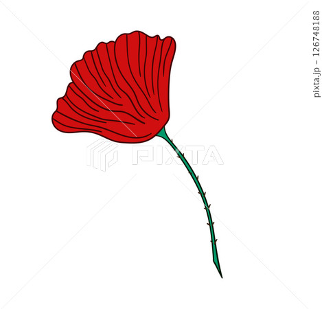 Illustration in hand draw style. Icon, sign, sticker, pin, logo 126748188