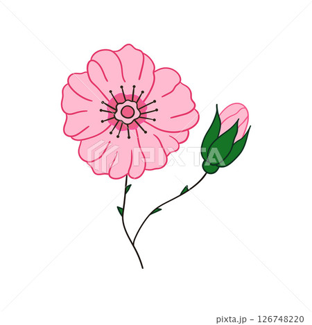 Illustration in hand draw style. Icon, sign, sticker, pin, logo Illustration in hand draw style. Icon, sign, sticker, pin, logo 126748220