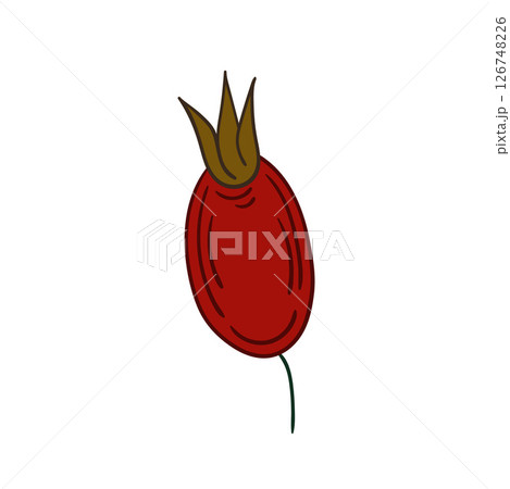 Illustration in hand draw style. Icon, sign, sticker, pin, logo 126748226