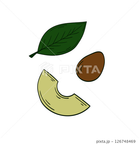 Illustration in hand draw style. Icon, sign, sticker, pin, logo 126748469