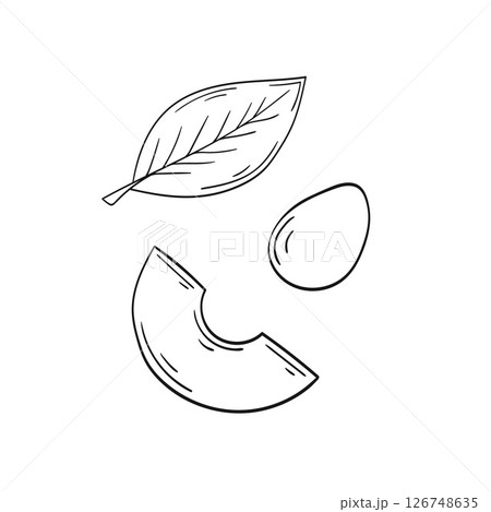 Illustration in hand draw style. Icon, sign, sticker, pin, logo 126748635
