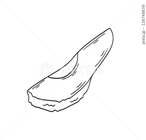 Illustration in hand draw style. Icon, sign, sticker, pin, logo 126748639