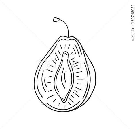 Illustration in hand draw style. Icon, sign, sticker, pin, logo 126748670