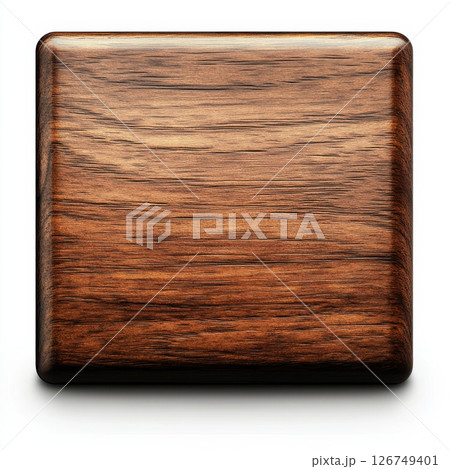 Polished Dark Walnut Wood Surface with Elegant Texture and Finish 126749401