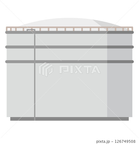 円筒型タンクのイラスト 126749508