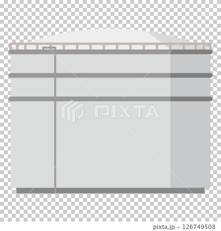 円筒型タンクのイラスト 126749508