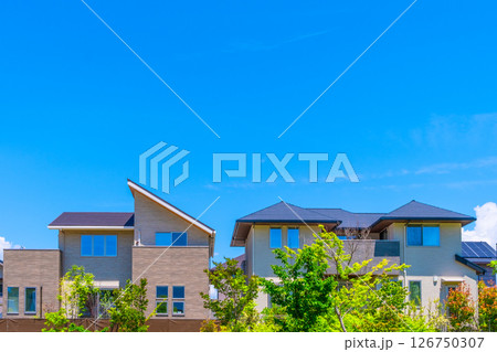 電柱のない閑静な住宅街 電柱のない閑静な住宅街 126750307